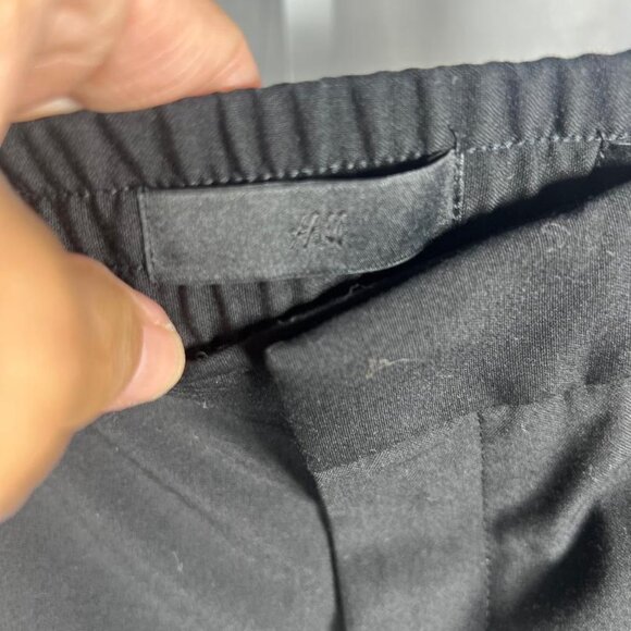 NWT H&M Slim Fit Coupe Etroite Tuxedo Pants in Black - Size 36R - Picture 7 of 11